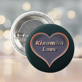 Chapa Redonda De 2,5 Cm Kizomba Love Heart
