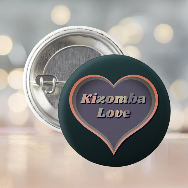 Chapa Redonda De 2,5 Cm Kizomba Love Heart (Subido por el creador)