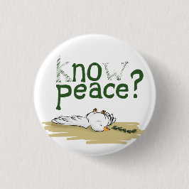 Chapa Redonda De 2,5 Cm Know Peace Civil Rights Activist Button