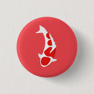 Chapa Redonda De 2,5 Cm Koi
