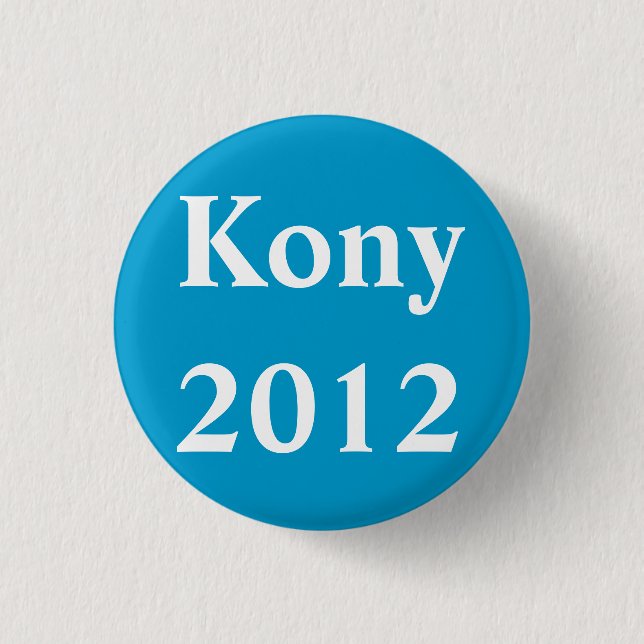 Chapa Redonda De 2,5 Cm Kony 2012 (Anverso)