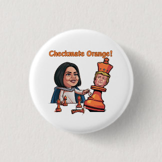 Chapa Redonda De 2,5 Cm La Derrota Del Rey Naranja