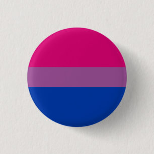 Chapa Redonda De 2,5 Cm la feminista bisexual de la bandera del orgullo