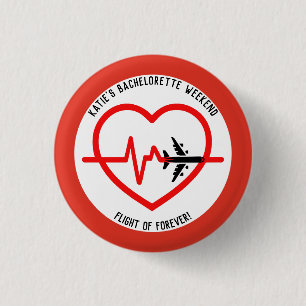 Chapa Redonda De 2,5 Cm La fiesta de fin de semana de soltera favorece a l