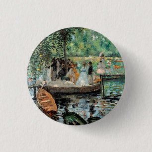 Chapa Redonda De 2,5 Cm La Grenouillère Auguste Renoir