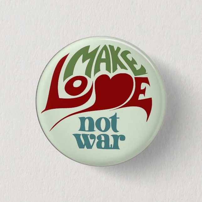 Chapa Redonda De 2,5 Cm La guerra de Badge peace Vietnam Ejército militar  (Anverso)