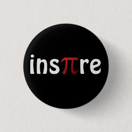 Chapa Redonda De 2,5 Cm La matemáticas de motivación inspira el Pin del pi