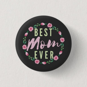 CHAPA REDONDA DE 2,5 CM LA MEJOR MADRE DEL MUNDO- LA MEJOR FLORISTA DÍA DE