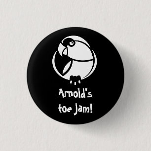 Chapa Redonda De 2,5 Cm ¡La mermelada de los pies de Arnold! Pin o placa