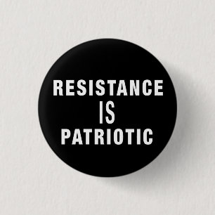 CHAPA REDONDA DE 2,5 CM LA RESISTENCIA ES PATRIOTA PARA SALVAR LA DEMOCRAC