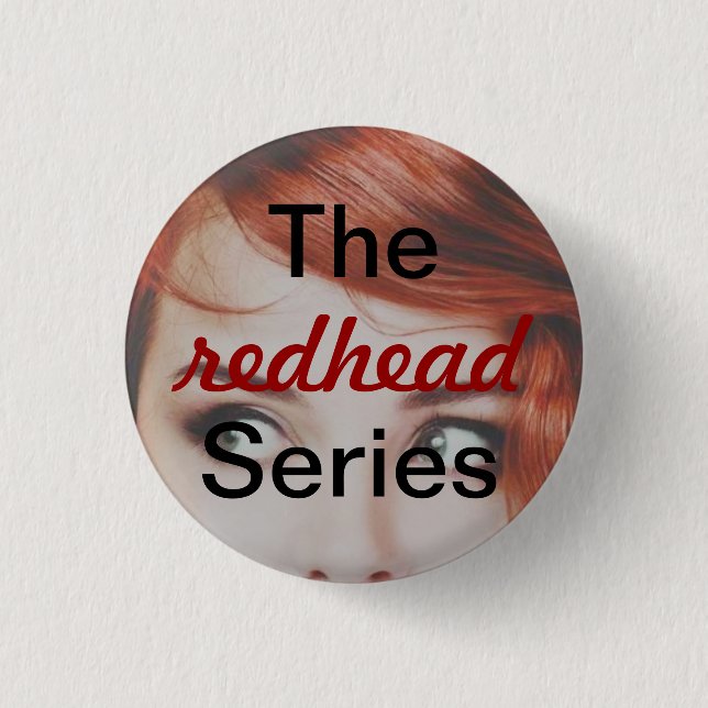 Chapa Redonda De 2,5 Cm La serie del REDHEAD (Anverso)