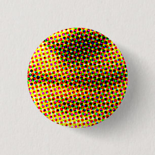 Chapa Redonda De 2,5 Cm La sonrisa CMYK de Mona