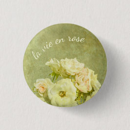 Chapa Redonda De 2,5 Cm La vie en rosa