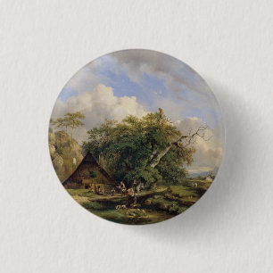 Chapa Redonda De 2,5 Cm Landschaft bei Gutenstein - Dominik Schufried