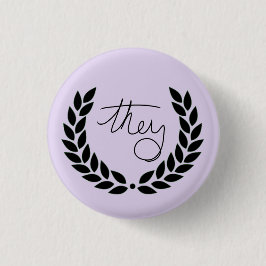 Chapa Redonda De 2,5 Cm laurel abotonan - púrpura