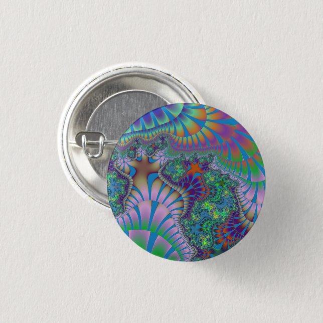 Chapa Redonda De 2,5 Cm Lavanda y Melaza Verde (Anverso y reverso)