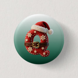 Chapa Redonda De 2,5 Cm Layered Pastel Gold Trim Letter Q