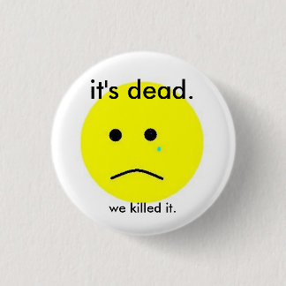 Chapa Redonda De 2,5 Cm Le matamos