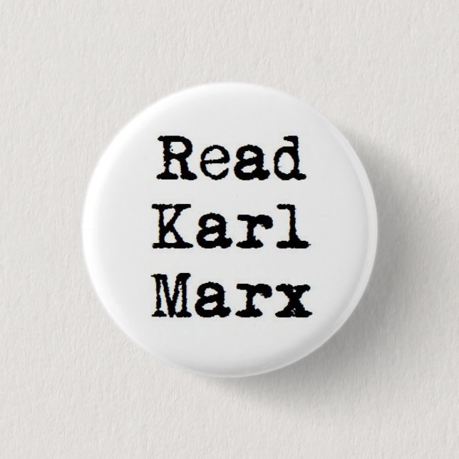 Chapa Redonda De 2,5 Cm Lea a Karl Marx (Anverso)