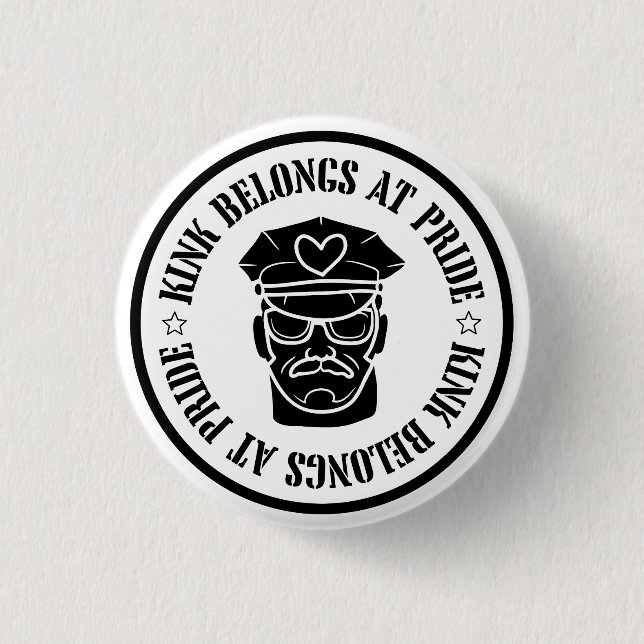 Chapa Redonda De 2,5 Cm Leather Roots (Anverso)