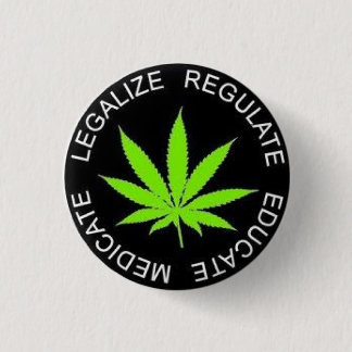 Chapa Redonda De 2,5 Cm Legalize It