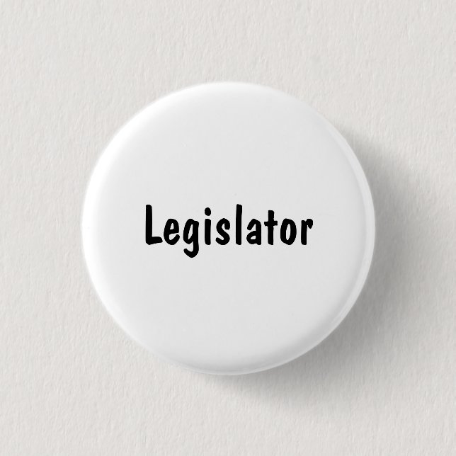 Chapa Redonda De 2,5 Cm Legislador (Anverso)