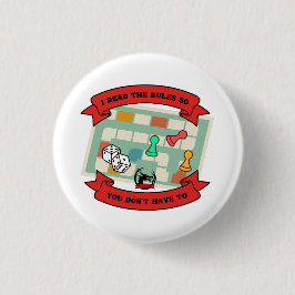 Chapa Redonda De 2,5 Cm Leí las reglas...