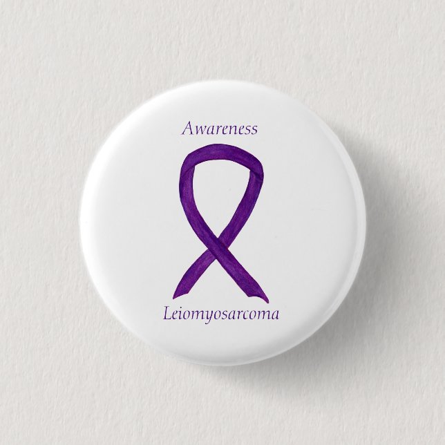 Chapa Redonda De 2,5 Cm Leiomyosarcoma Pin Personalizado de la cinta de op (Anverso)