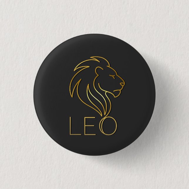 CHAPA REDONDA DE 2,5 CM LEO (Anverso)
