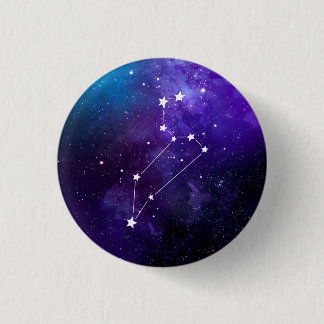 Chapa Redonda De 2,5 Cm Leo Constellation Zodiac