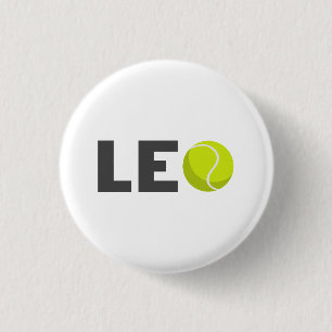Chapa Redonda De 2,5 Cm Leo Tennis