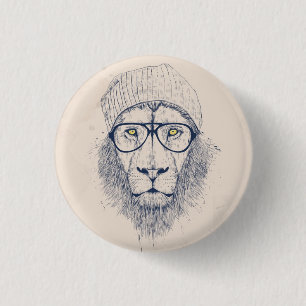 Chapa Redonda De 2,5 Cm León fresco