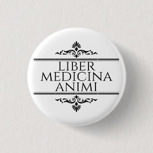 Chapa Redonda De 2,5 Cm Liber Medicina Animi Magnet