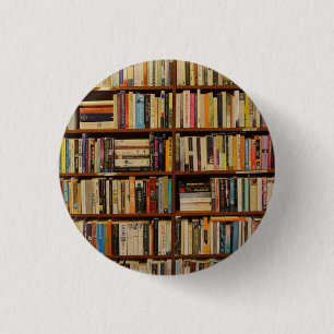 Chapa Redonda De 2,5 Cm Libros en la biblioteca