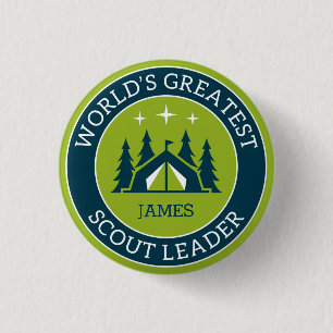 Chapa Redonda De 2,5 Cm Líder Scout Personalizado