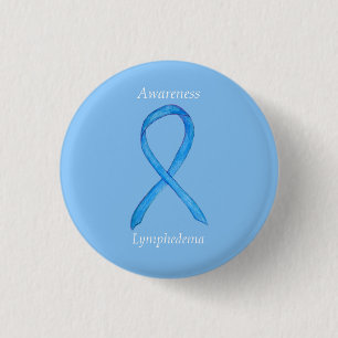 Chapa Redonda De 2,5 Cm Linfodema Conciencia Cinta Personalizado Pintura d