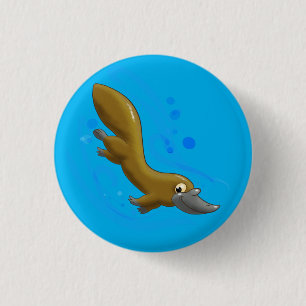 Chapa Redonda De 2,5 Cm Lithe Little Personalizado Platypus