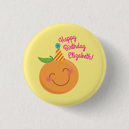 Chapa Redonda De 2,5 Cm Little Cutie Birday Party