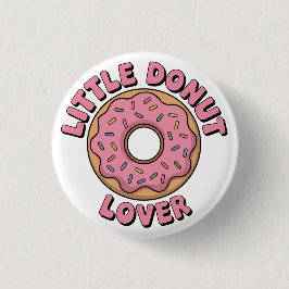 Chapa Redonda De 2,5 Cm Little Donut Lover | Niño
