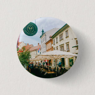 Chapa Redonda De 2,5 Cm Ljubljana Cityscape