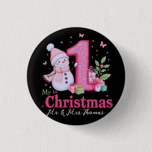 Chapa Redonda De 2,5 Cm Lo más probable es que baile con Santa, Bruh