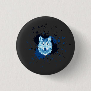 Chapa Redonda De 2,5 Cm Lobo