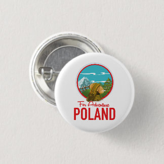 Chapa Redonda De 2,5 Cm Logo de Adventure Poland Travel