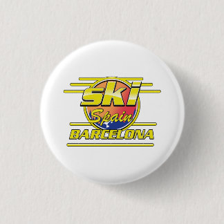 Chapa Redonda De 2,5 Cm Logo de Barcelona España para esquiar