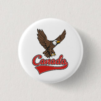 Chapa Redonda De 2,5 Cm Logo de Canada Travel