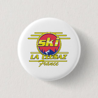 Chapa Redonda De 2,5 Cm Logo de Morzine France Ski 80