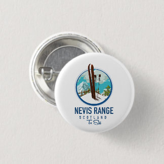 Chapa Redonda De 2,5 Cm Logo de Nevis Range scotland Ski