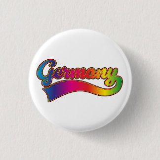 Chapa Redonda De 2,5 Cm Logo de Rainbow de Alemania