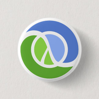 Chapa Redonda De 2,5 Cm Logotipo de Clojure