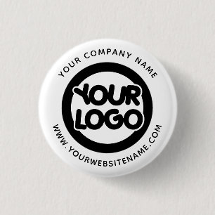 Chapa Redonda De 2,5 Cm Logotipo de empresa comercial personalizado